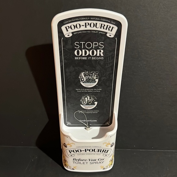 Poo-Pourri toilet spray bottle caddy w/cable tie-keep that spray handy–NIB - Picture 2 of 8